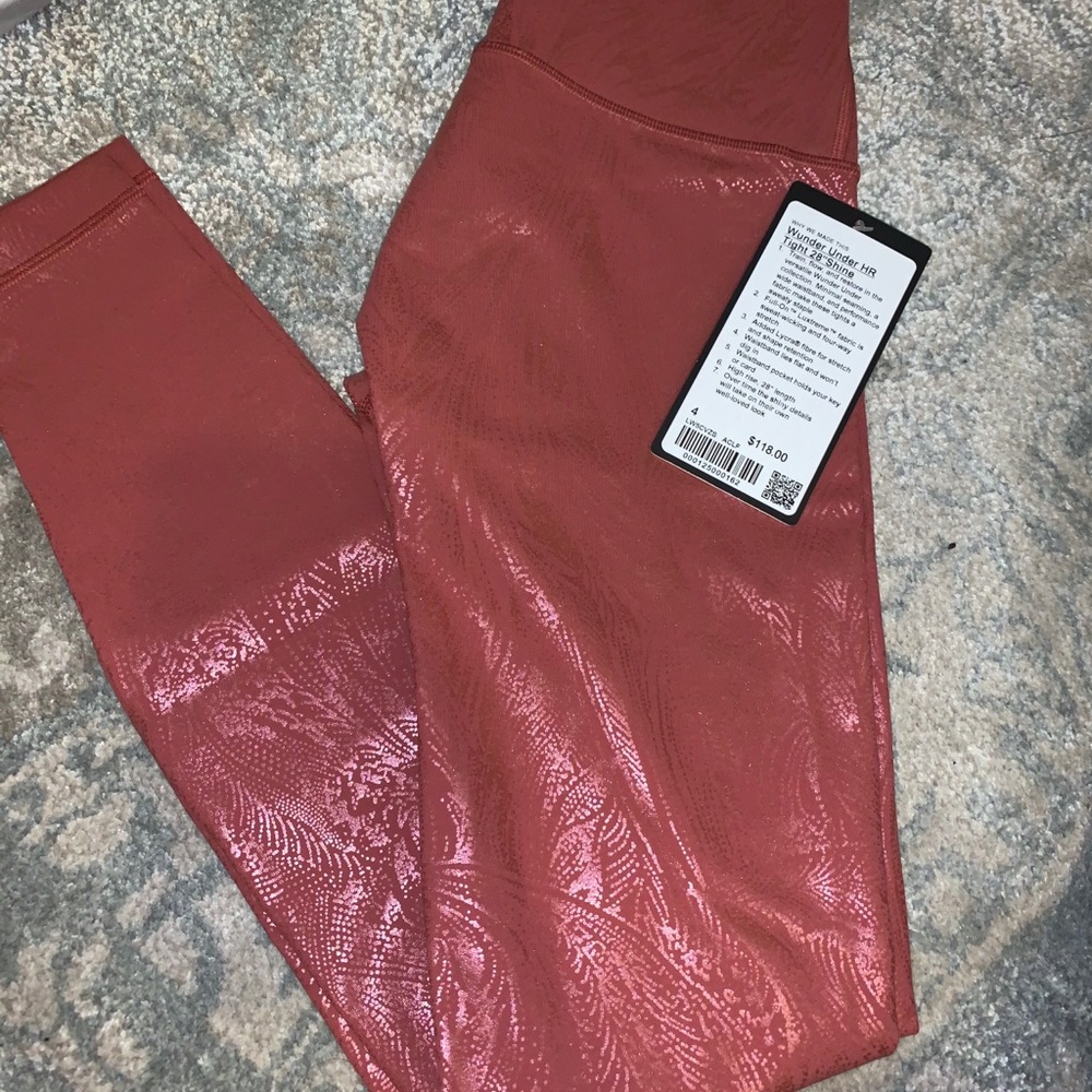 Lululemon Limited Wunder Under HR Tight 28” Shine